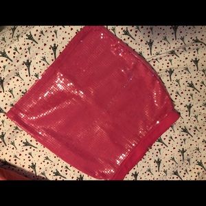 H & M pink sequin skirt